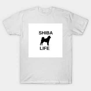 shiba life silhouette T-Shirt